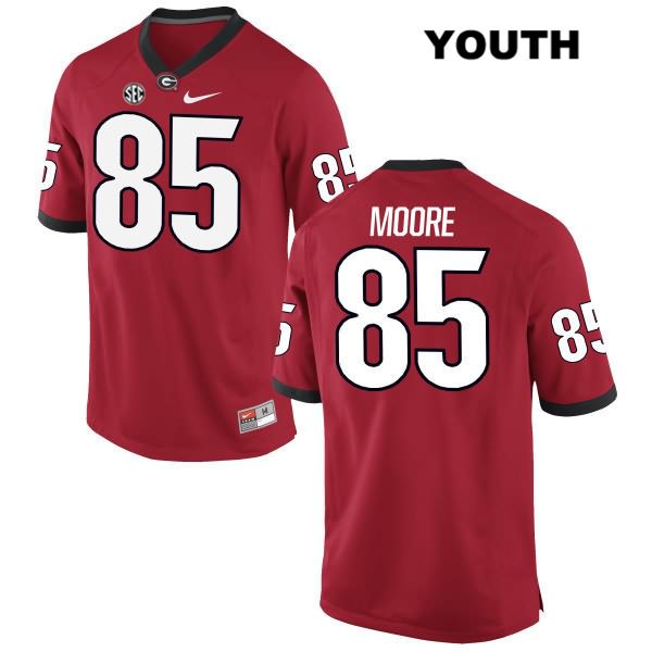 Georgia Bulldogs Youth Cameron Moore #85 NCAA Authentic Red Nike Stitched College Football Jersey ZRA2156CK